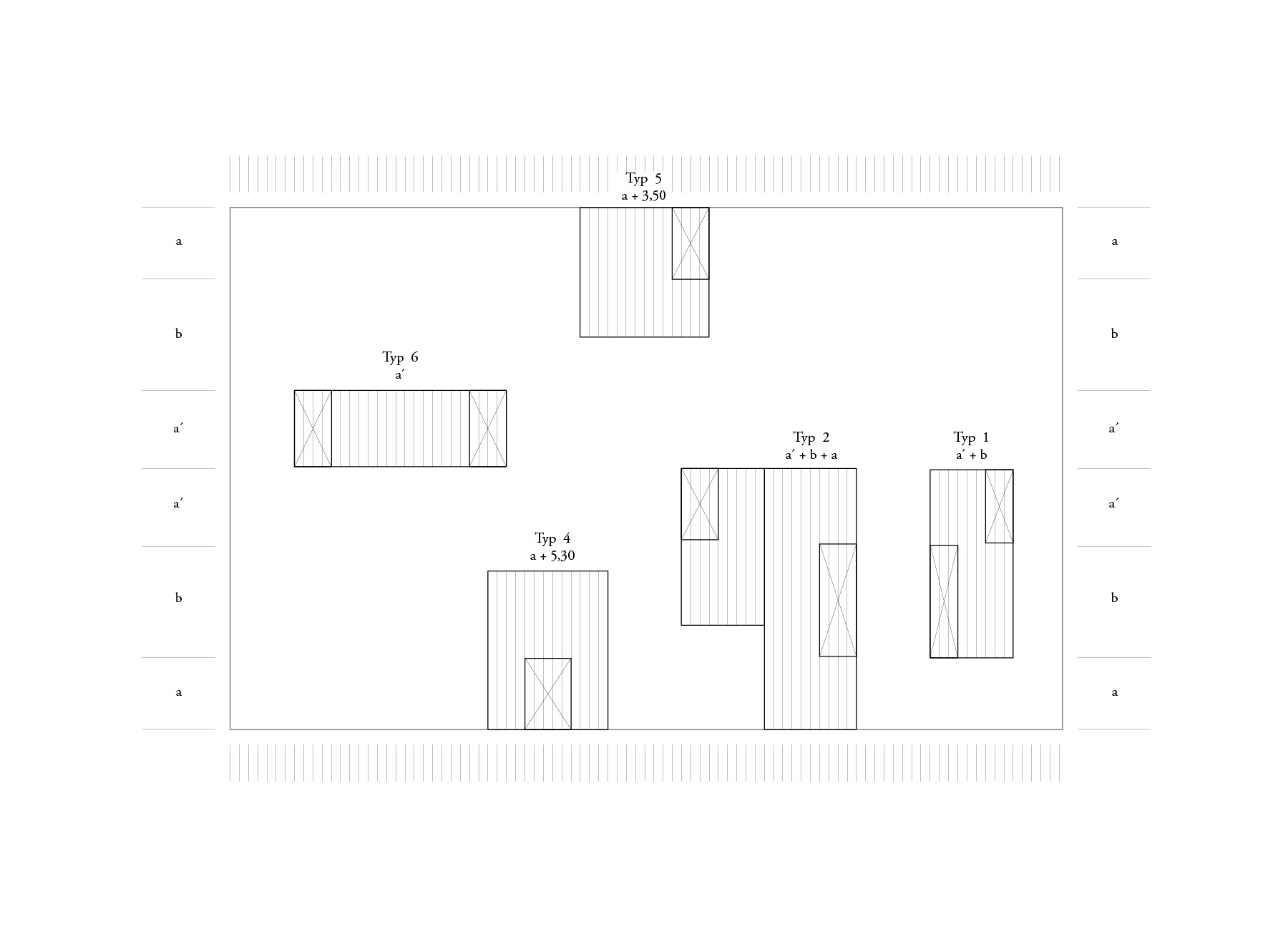 grid of patio houses