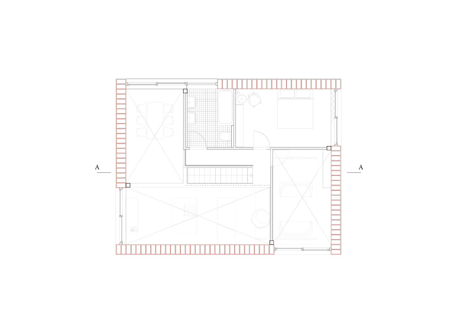 5/8 house, upper floor