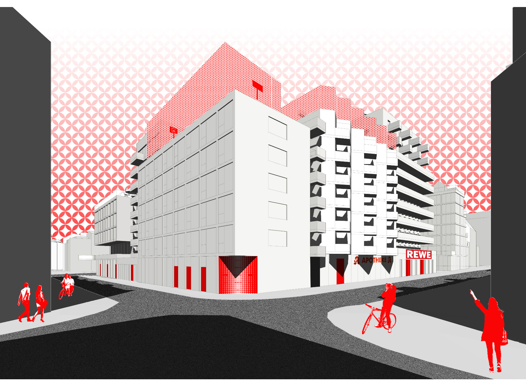 Taubenstraße with Kastanienallee