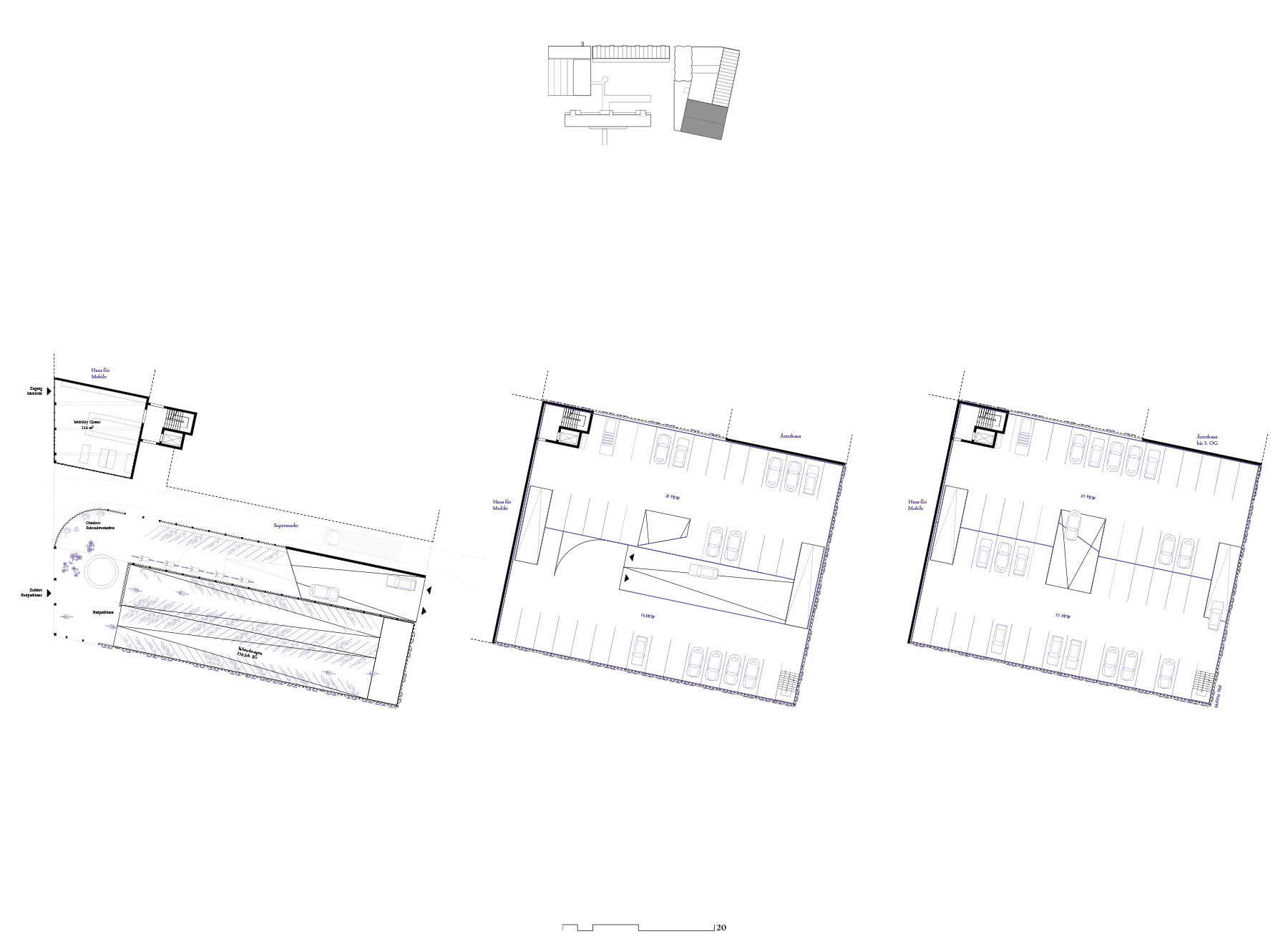 the mobility hub, groundfloor - typical floorplan - top floor