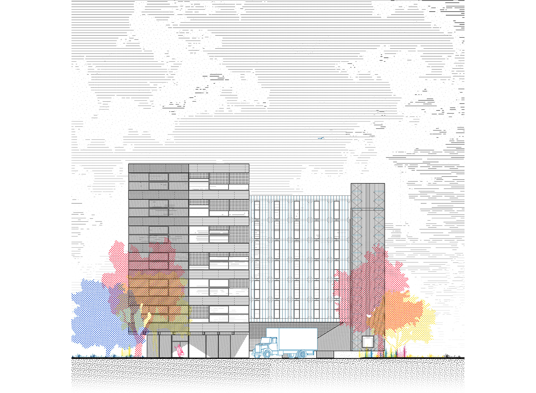 elevation North-South