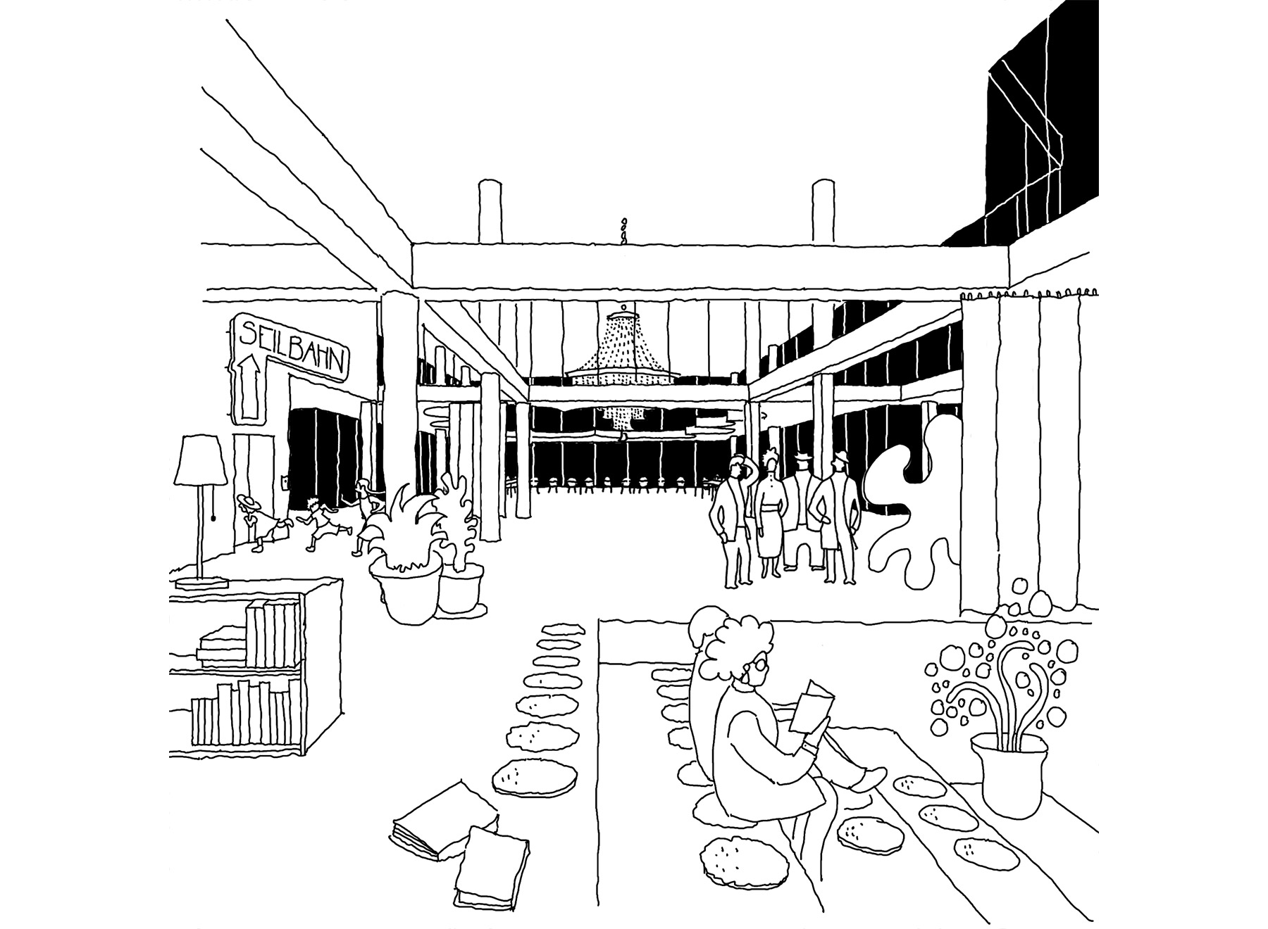 Perspective - Living Hall